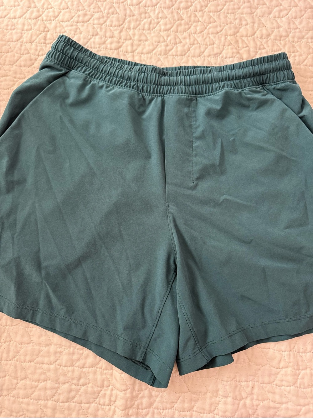Small Lululemon Men's Elastic Waist Athletic Shorts in Teal